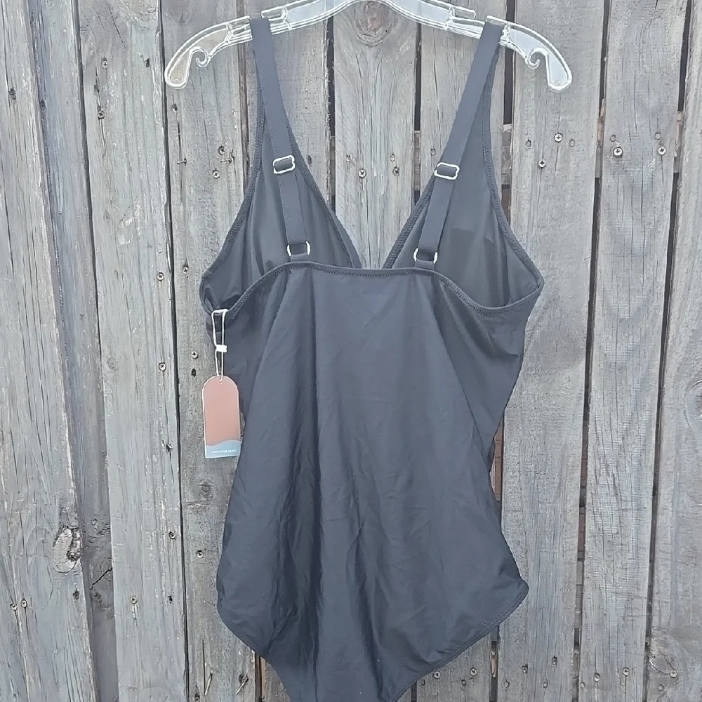 Elegant Black One-Piece Swimsuit